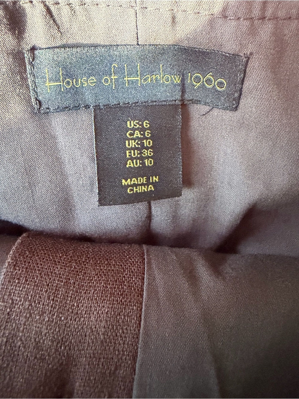 NWT House of Harlow Chocolate Brown Linen Blend Belted Utility Romper Shorts Sz6 - Picture 4 of 5